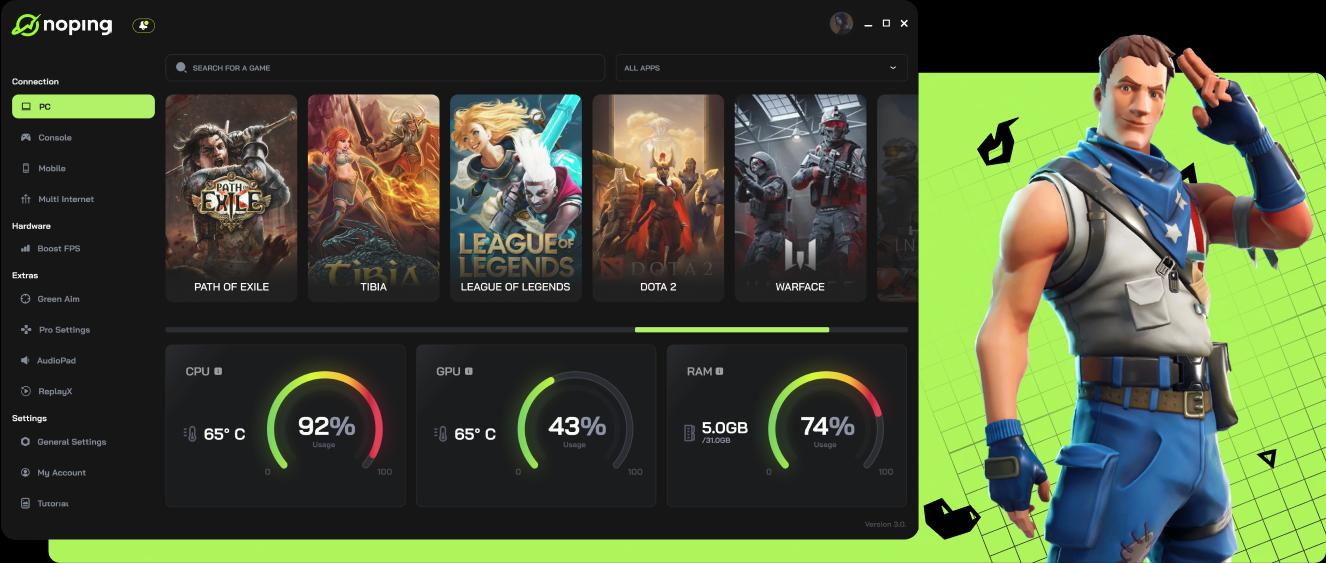 interface client NP